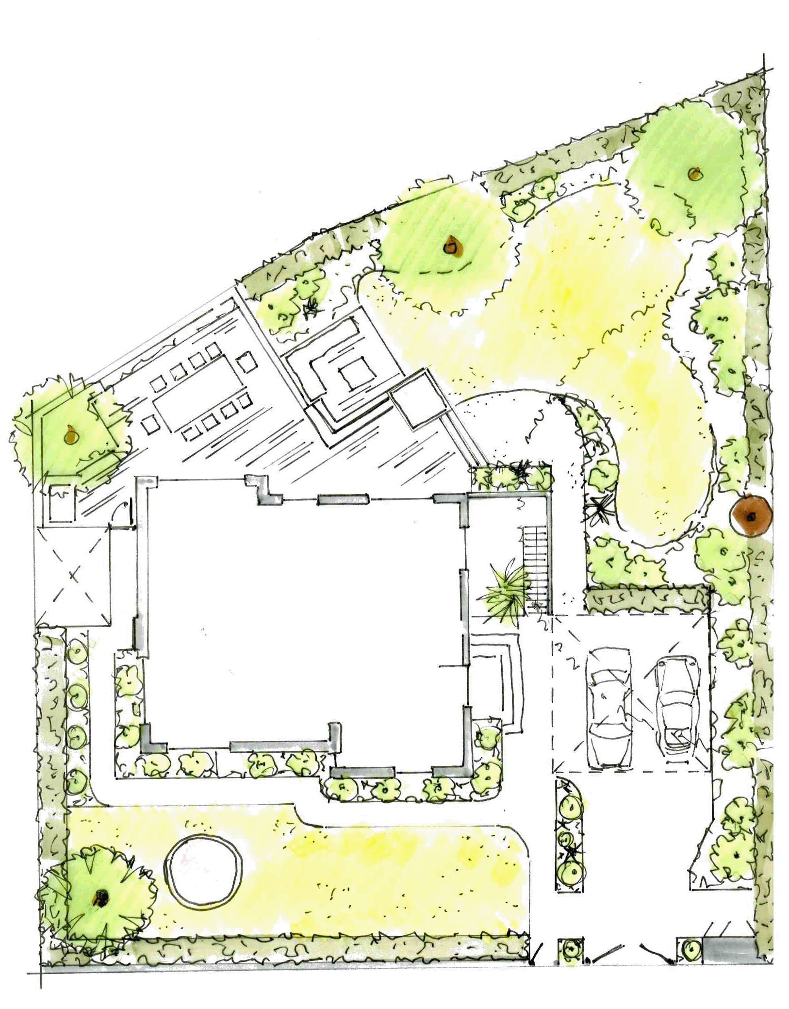 Das Reservat Berlin: Gartengestaltung, Gartenbau, Gartenpflege - PLan Burgunderstr-